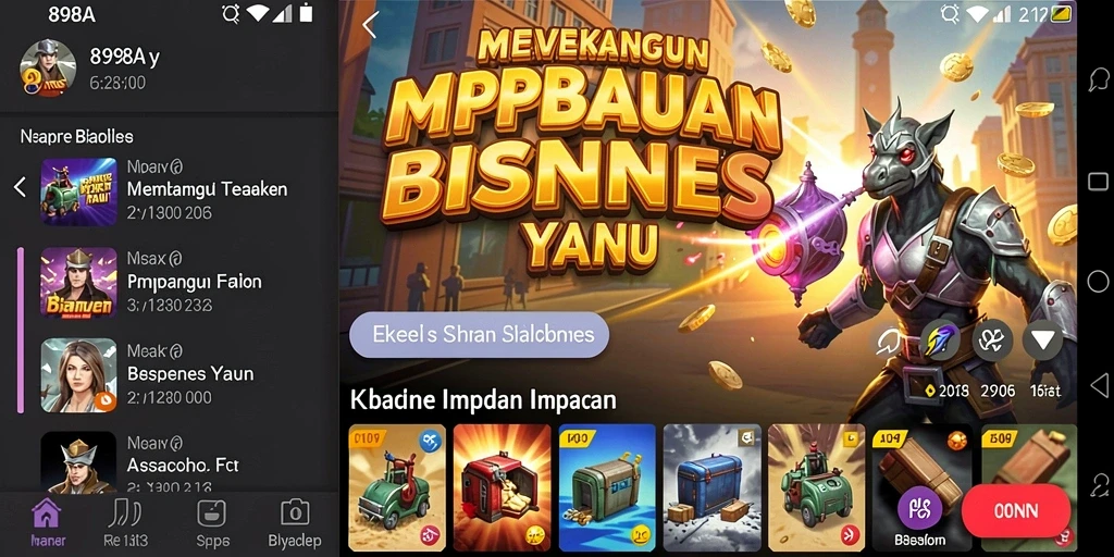 Tampilan gameplay menarik dari 898A yang mencerminkan pengelolaan bisnis Tycoon.