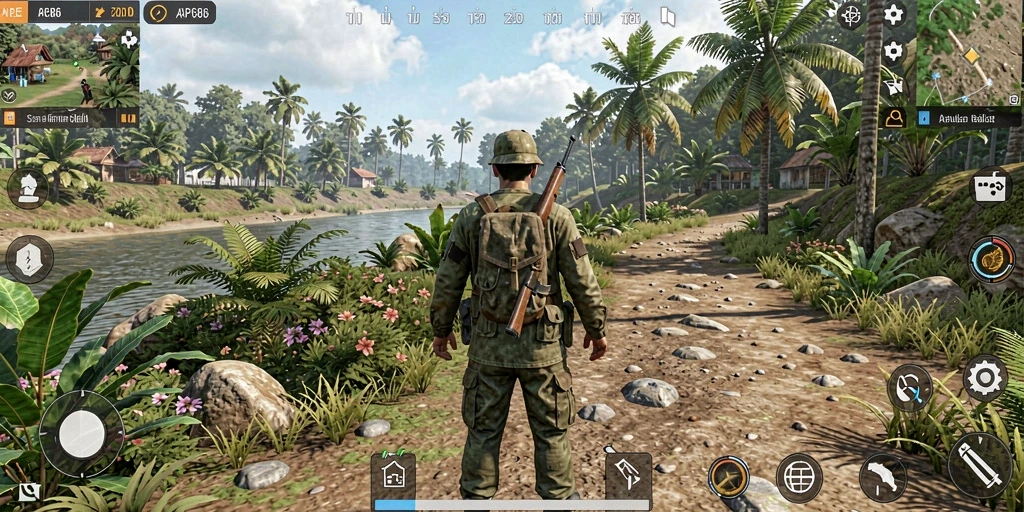 Tampilan gameplay AP686 yang menarik dan interaktif.
