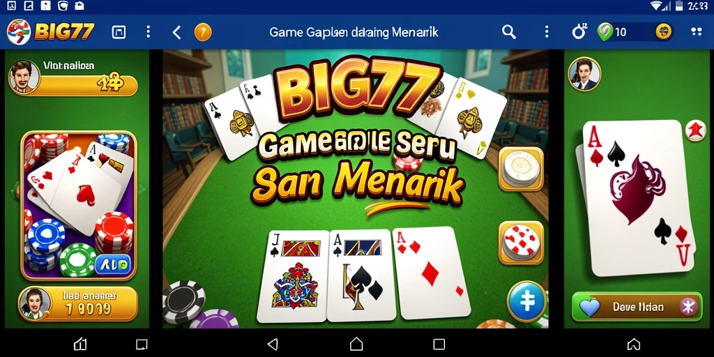 Tampilan gameplay Gaple yang menarik dan interaktif.
