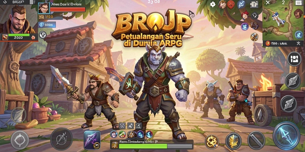 Gameplay seru BROJP dengan aksi pertarungan yang mendebarkan.