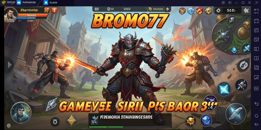 Tampilan gameplay seru dalam BROMO77 dengan aksi pertarungan strategis.