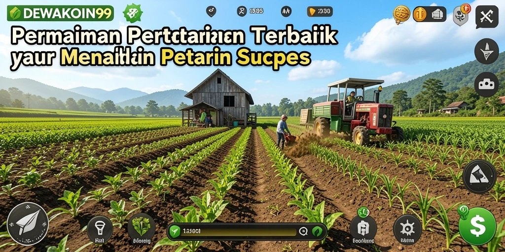 Tangan petani bekerja di ladang hijau dalam DEWAKOIN99.