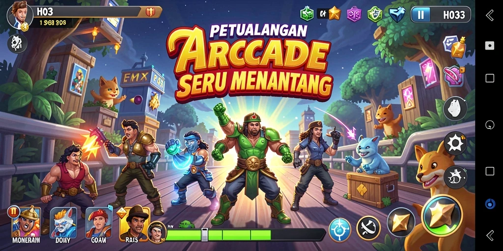 Tampilan gameplay H03 yang seru dan penuh aksi.