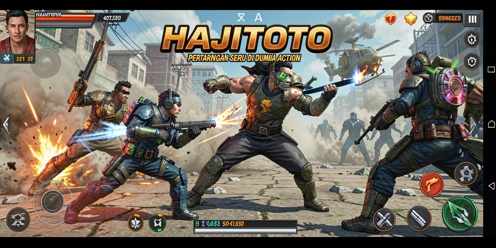 Tangkapan layar gameplay <strong>HAJITOTO</strong> menampilkan aksi pertempuran yang mendebarkan.