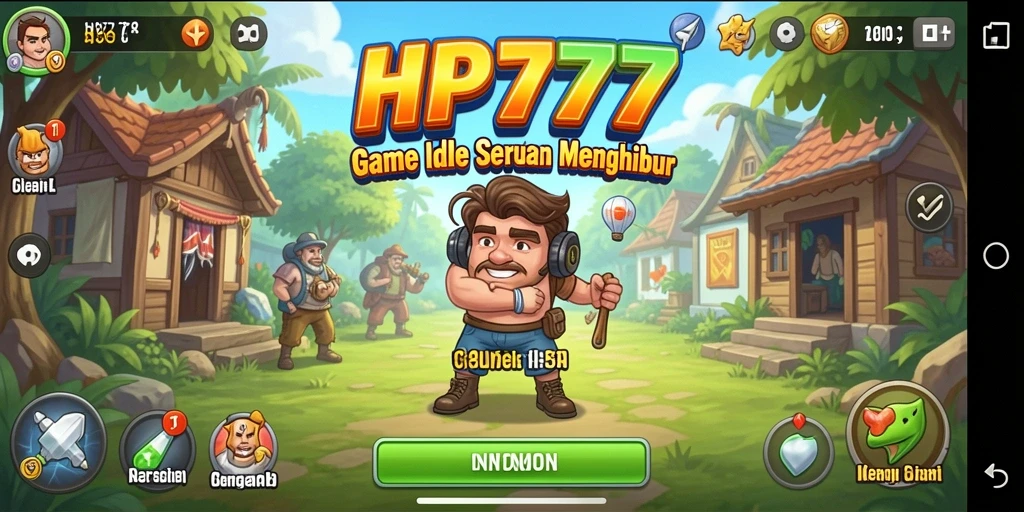 Screenshot gameplay HP777 yang menggambarkan keseruan bermain Idle.