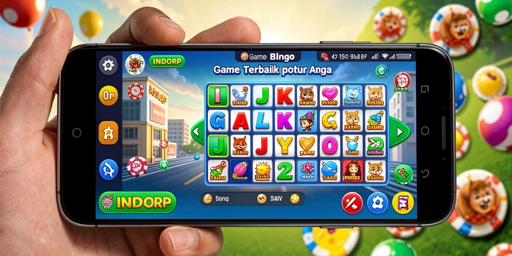 Tampilan gameplay seru dari game Bingo INDORP.