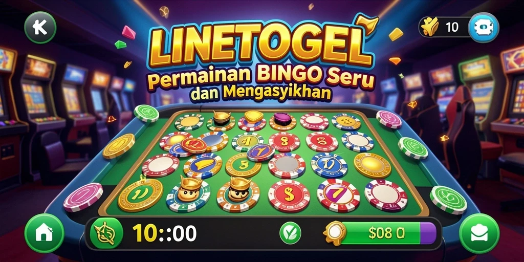 Tampilan gameplay menarik dari LINETOGEL dengan suasana Bingo yang menyenangkan.