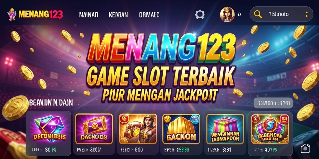 Tampilan gameplay MENANG123 yang menarik dan penuh warna.