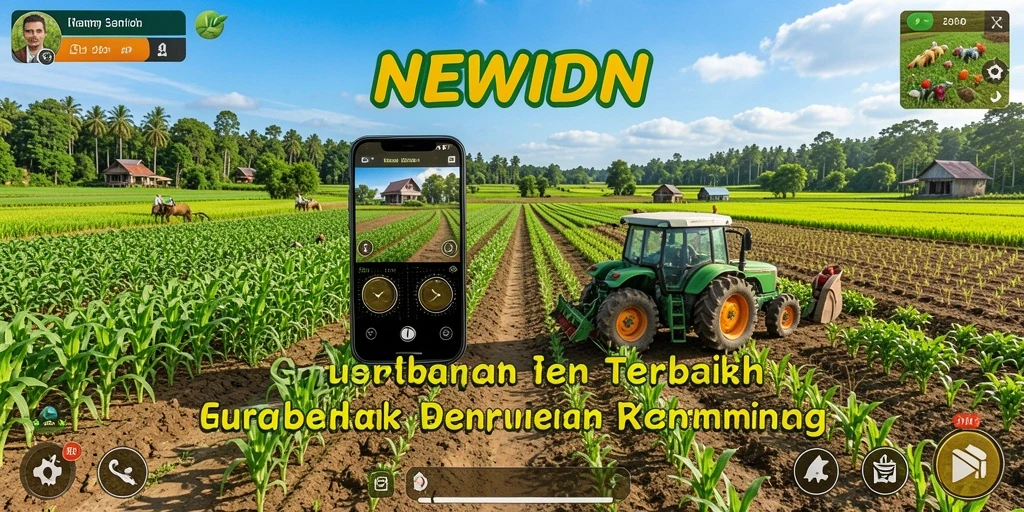 Screenshot gameplay NEWIDN menampilkan pengalaman bertani yang menarik.