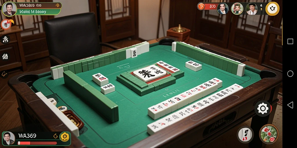 Tampilan gameplay menarik dari WA369 dengan tata letak Mahjong yang interaktif.
